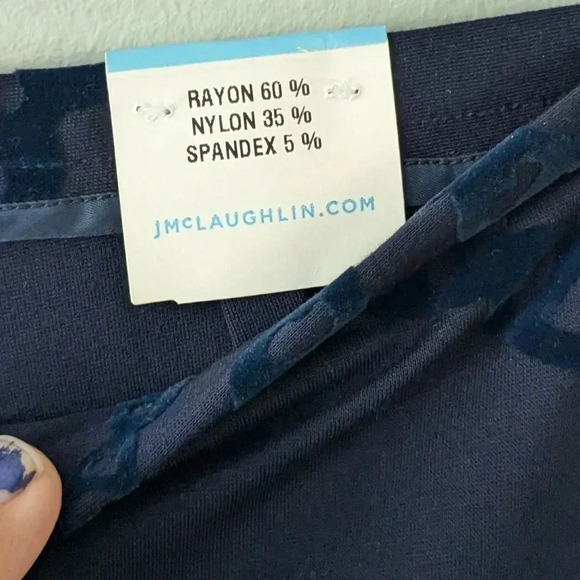 J. McLaughlin Regina Velvet Chain Print Pant - Picture 3 of 7